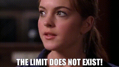 gif of lindsay lohan in mean girls saying the limit does not exist